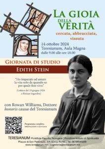 Giornata di studio su Edith Stein – 14 ottobre 2024